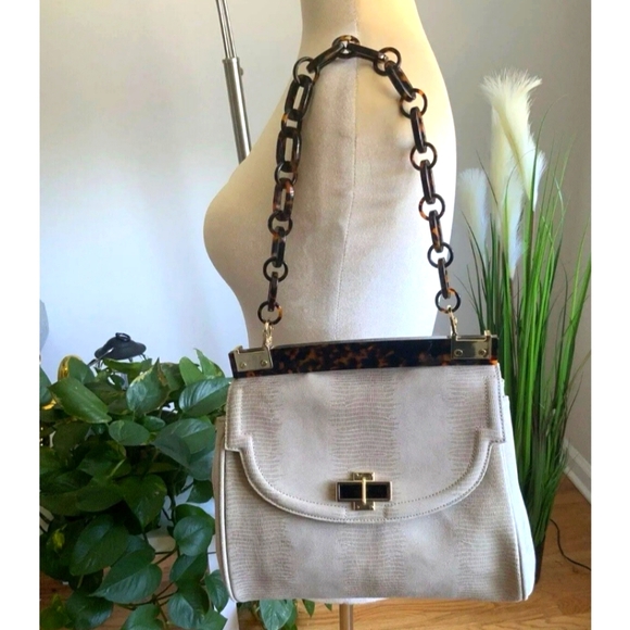 Vintage Tory Burch Lizard Embossed Bag - Picture 4 of 12